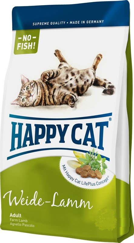 Happy Cat (Хэппи Кэт) Supreme Fit & Well Adult Weide Lamm. Сухой корм для взрослых кошек с ягненком, 0,300 кг